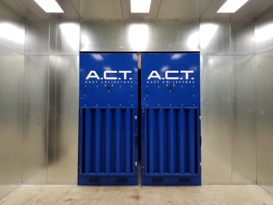 act blast room dust collector Uniwest